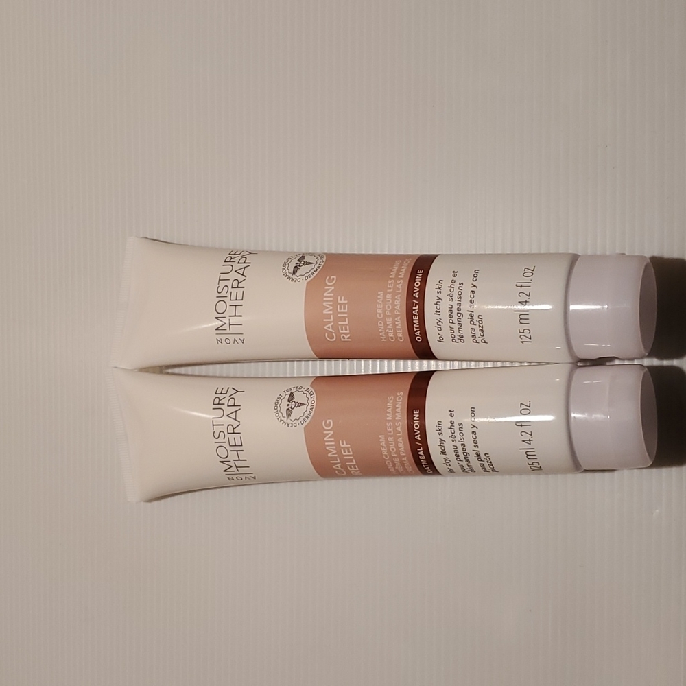 1 Avon Moisture Therapy Calming Relief Oatmeal Hand Cream Dry Itchy Skin 4.2 oz